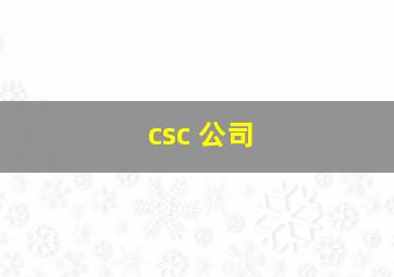 csc 公司